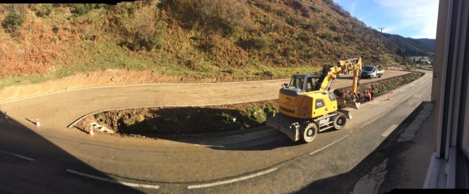 Le parking prend forme